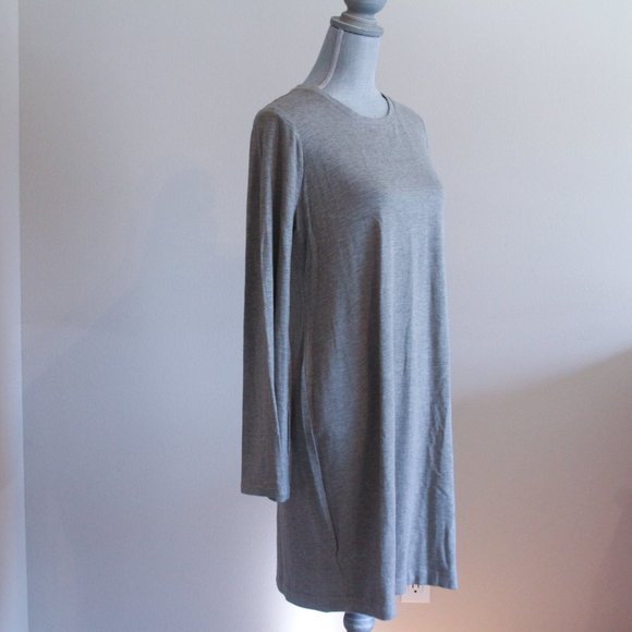 Lou & Grey Signature Soft Bell Sleeve Dress - Gray – Large - Picture 7 of 7